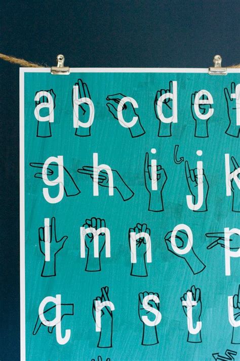 You will see some examples in video sentences. American Sign Language ASL Alphabet Poster Print 8 | Etsy ...
