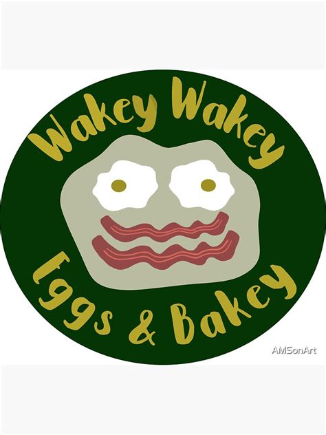 Wakey Wakey Eggs And Bakey Fun Morning Rhyme Magnet By Amsonart