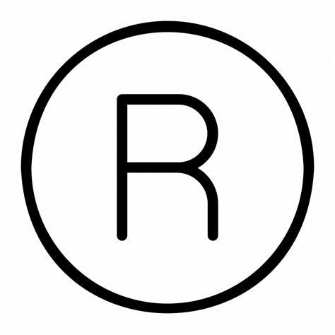 Registered Symbol Trademark Sign Sgn Interface Icon Download On