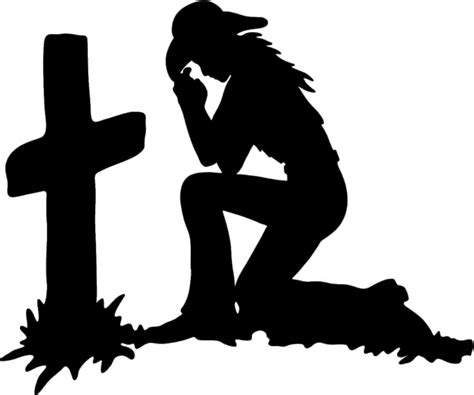 Cowboy Kneeling At The Cross Clipart Best