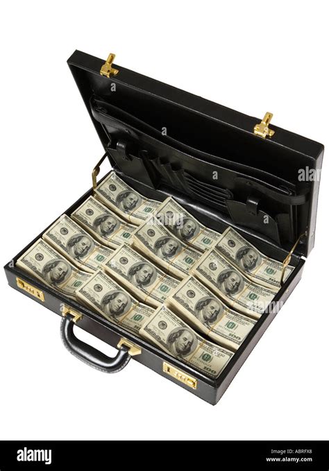 Briefcase Suitcase Full Money Dollar High Resolution Stock Photography