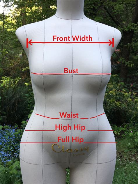 Measuring The Body Measurement Chart And Minimum Wearing Ease For