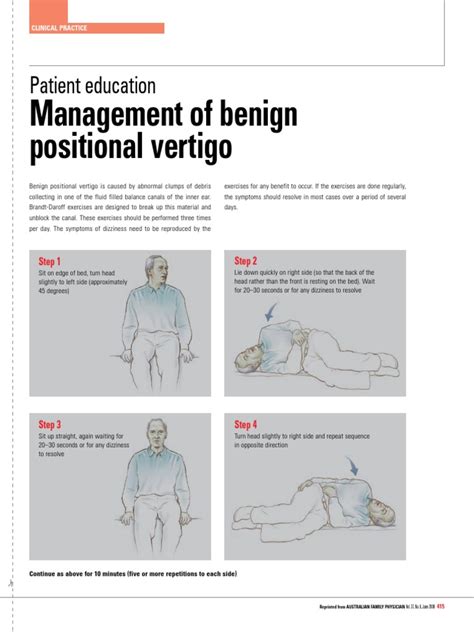 Vertigo Patient Education Pdf