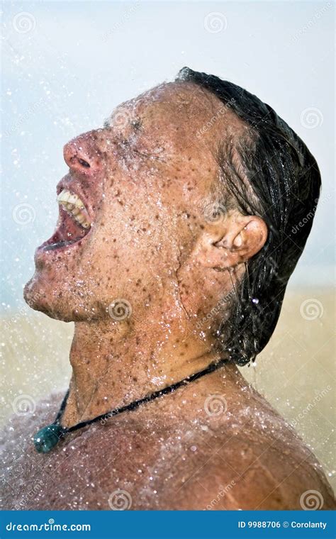 Man Showering Stock Photo Image Of Attractive Flash