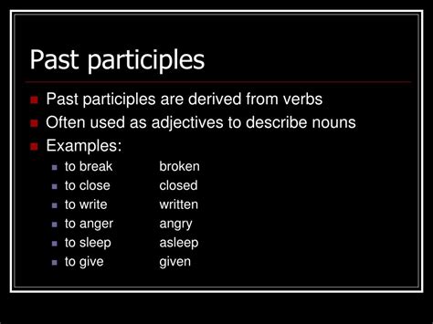 What Is Past Participle Turkeyvse