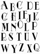 Large Fancy Letters Clear Stamps - Joy Clair | Hand lettering alphabet ...
