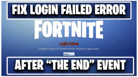 Fix Fortnite Unable To Connect To Servers Fix Login Failed Error