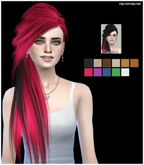 Simista Skysims Hairstyle 253 Retextured Sims 4 Hairs