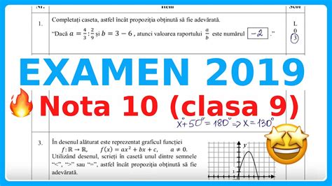 Examen Clasa 9 2021 Matematica Rezolvate Teste IniÈ›iale Cu