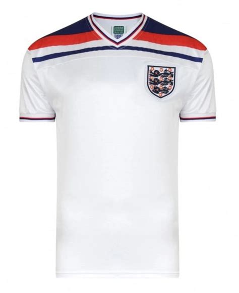 England Football Retro 1982 World Cup Home Shirt Retro Football