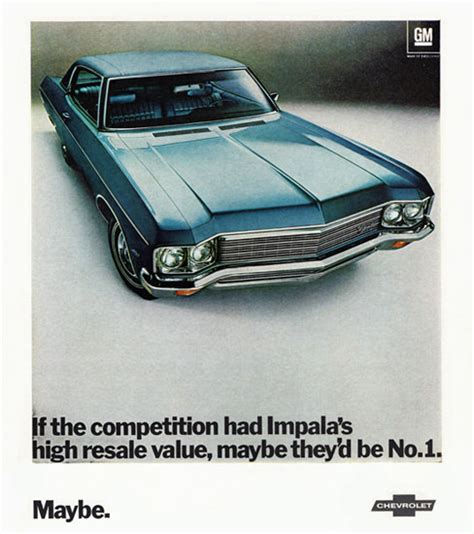 Chevrolet Impala Sport Coupe 1970 Maybe Mad Men Art Vintage Ad Art