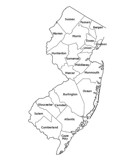 New Jersey Map Png Png All