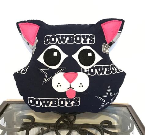 Dallas Cowboys Handmade Stuffed Cat Dallas Cowboys T Etsy
