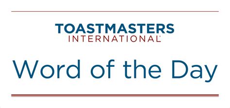 Toastmasters Word Of The Day Template Card Template
