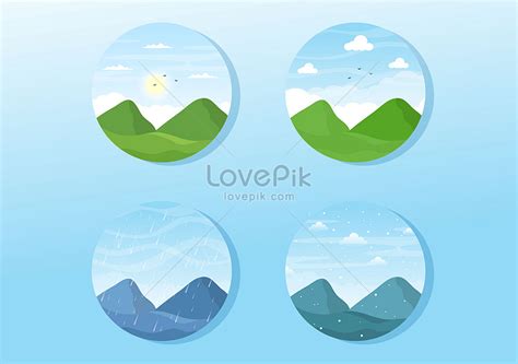 Types Of Weather Conditions Illustration Illustration Imagepicture