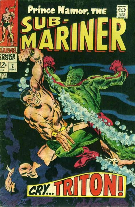 Sub Mariner The Vol 2 2 Vg Marvel Low Grade Comic June 1968