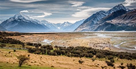 Tasman River Flood Plain New Zealand