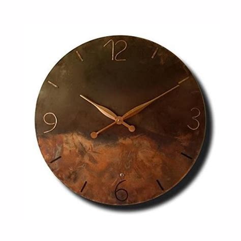 Large Copper Clock Oversized Clock Design Clock Wall Clock Hand