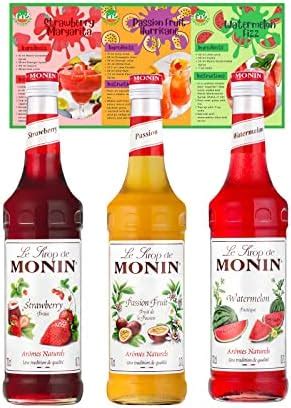 Fruit Flavoured Cocktail Syrup Bundle Includes Monin Premium Strawberry
