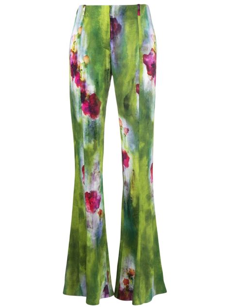 Acne Studios Flared Tie Dye Print Trousers Farfetch