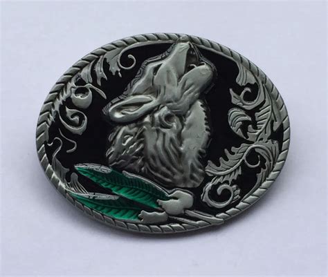 Western Wolf Belt Buckle Sw By459 Suitable For 4cm Wideth Belt With