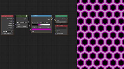 Simple Procedural Hexagon Pattern For Blender 28
