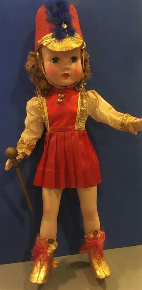 Vintage 1950 Effanbee Strung Honey Doll Majorette With Orig Box Hard Plastic Effanbee