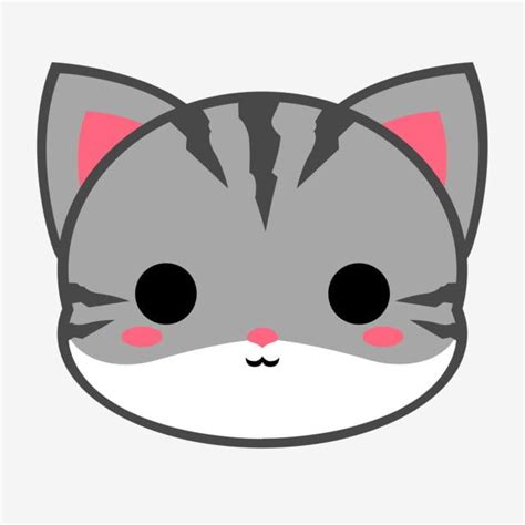 Cute Grey Tabby Cat Head Cat Clipart Cat Tabby Png Transparent