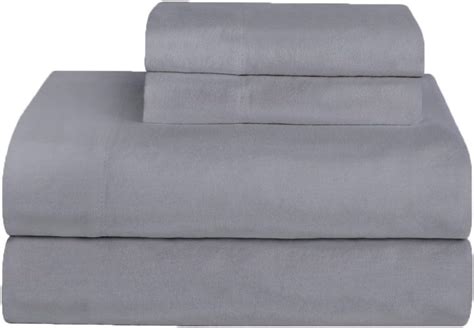 Amigozone Brushed Cotton Thermal Flannelette Fitted Sheet Flat Sheet