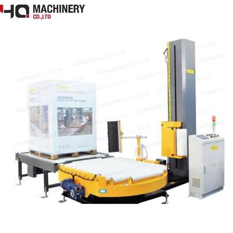 Pallet Stretch Wrap Machine With Conveyor Automatic Film Wrapping