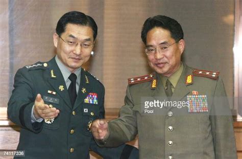 South Korean General Mun Sung Mook And North Korean Counterpart Park