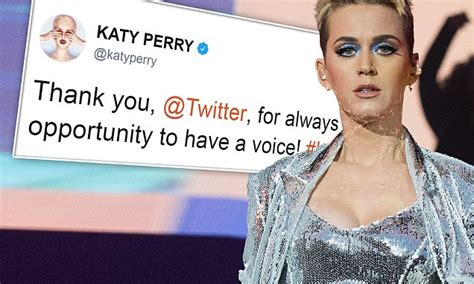 Katy Perry Is First Person To Hit 100m Twitter Followers Daily Mail
