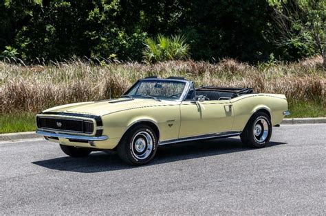 1967 Chevrolet Camaro Rsss Convertible Butternut Yellow For Sale In