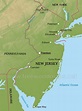 Physical map of New Jersey