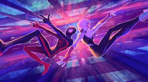 7680x1440 Miles Morales Gwen Stacy The Spider Verse 7680x1440