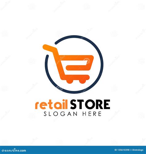Retail Store Logo Design Template Shopping Cart Logo Icon Design Stock