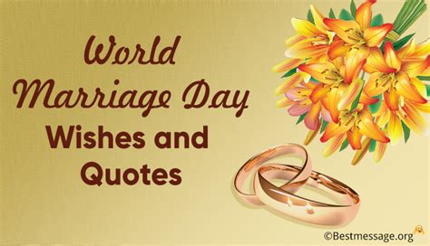 World Marriage Day Wishes And Quotes Wedding Anniversary Messages