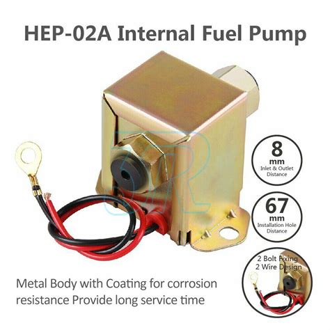 Electric Fuel Pump 12 Volt Solid State 4 To 6psi 130 Lph Petrol Facet