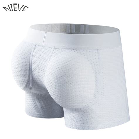 Men Hip Lifting Shaping Shorts Mesh Breathable Panties Padded For Men Butt Enhancement Sexy