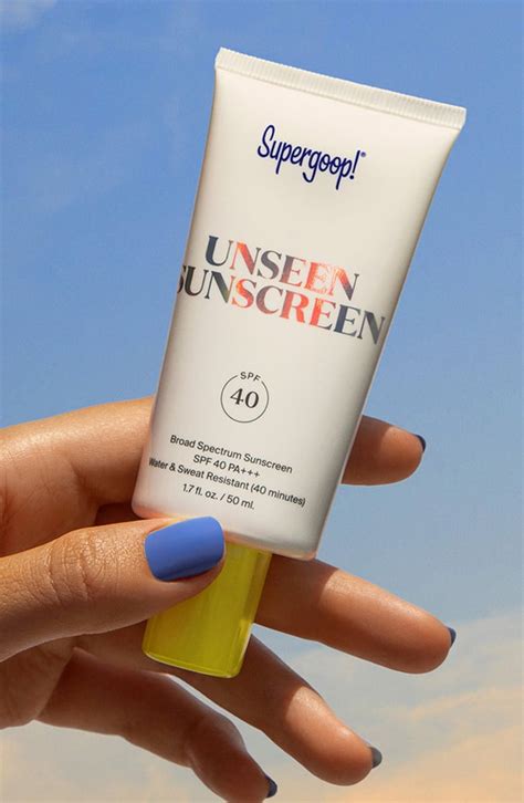 Supergoop Unseen Sunscreen Spf 40 The Best Beauty Products From Nordstrom 2021 Guide