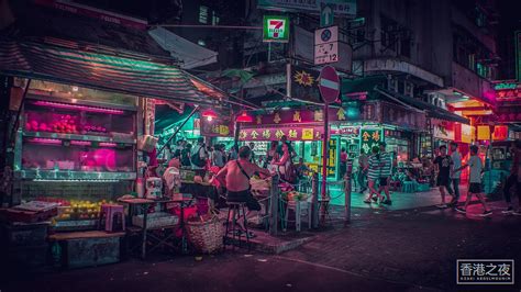 Neon Photography Photography Series Hong Kong Temple Street Night