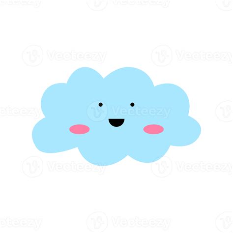 Happy Cloud Character 28149937 Png