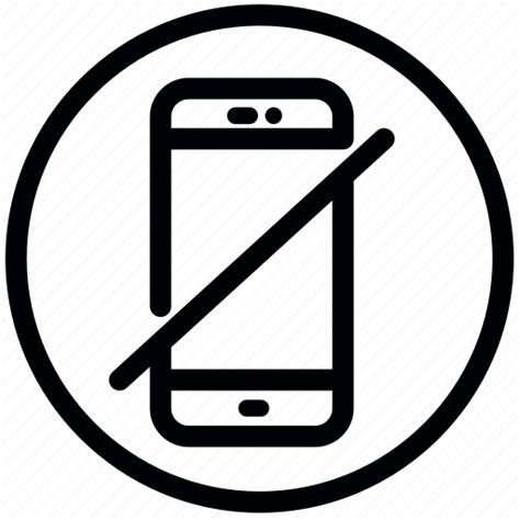 Ban Mobile No Smartphone Phone Prohibition Silence Smartphone Icon