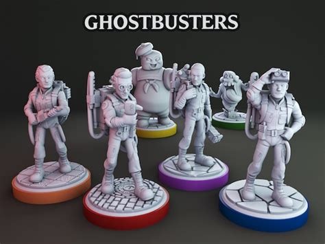 Ghostbusters Miniatures For Tabletop And Boardgames Etsy Canada