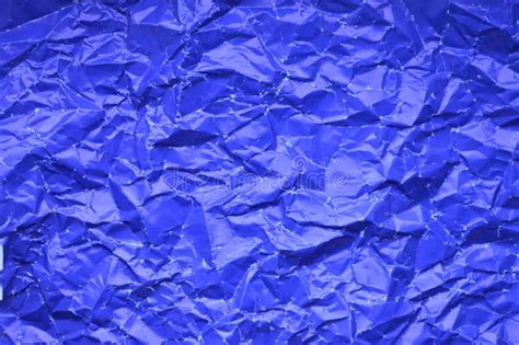 Texture Of Crumpled Blue Paper Stock Photo Image Of Blue Sheet