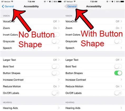 How To Enable Button Shapes On An Iphone Solve Your Tech