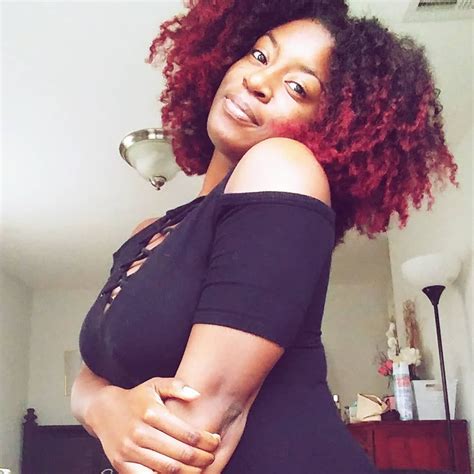 Red Natural Hair On Black Woman Red Hair Color Cool Hairstyles Cool Hair Color