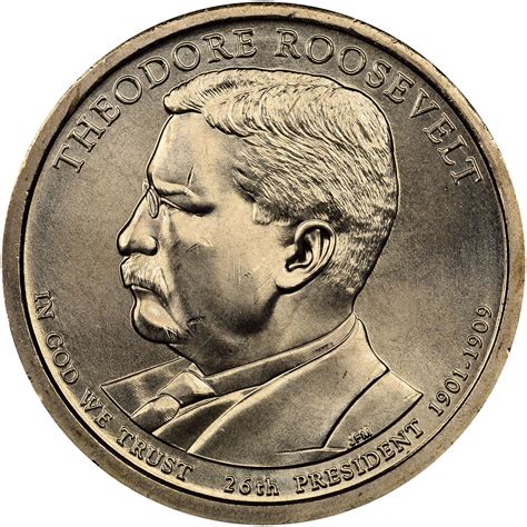 Coins Us Presidential 2007 Now 2013 D President Theodore Roosevelt