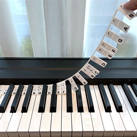 Piano Notes Guide Removable Learn Note Label For 88 Key Full Etsy