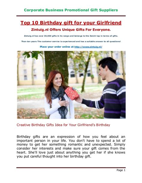Top 10 gift for girlfriend birthday. Top 10 birthday gifts girlfriend